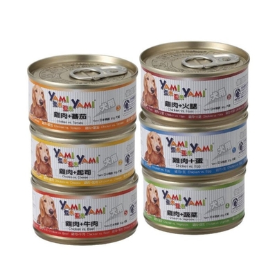 YAMI亞米精緻犬罐 80g x 24入組(購買第二件贈送寵物零食x1包)