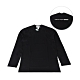 COMME DES GARCONS白字印花LOGO造型純棉長袖T恤(S/M/L/XL/黑) product thumbnail 7