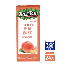 TreeTop樹頂 蜜桃綜合果汁(200mlx24入)