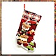 交換禮物-摩達客 18吋蘇格蘭格紋聖誕襪-雪人款YS-SC160015 product thumbnail 1