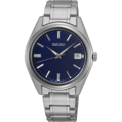 SEIKO 精工 CS 時尚石英女錶 迎春好禮-藍x銀/36mm (SUR317P1)_SK045