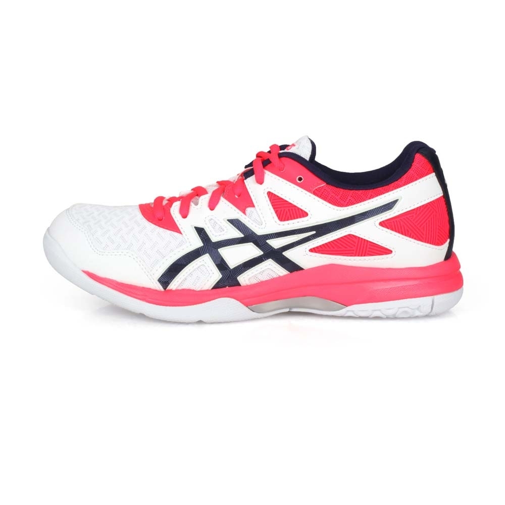 ASICS 女 排羽球鞋 GEL-TASK 2 白亮粉丈青