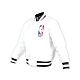 NIKE 男NBA防風棒球外套-風衣外套 籃球 保暖外套 鋪棉 白黑 product thumbnail 1