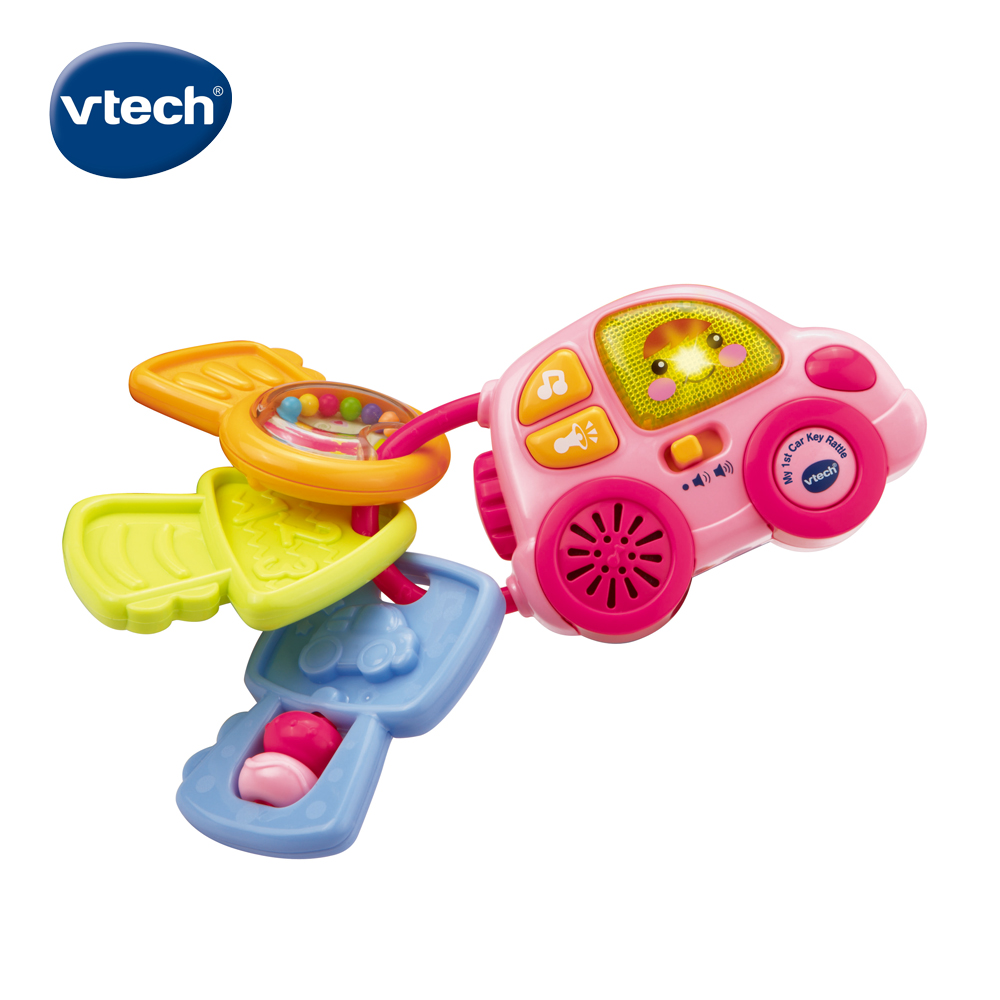 【Vtech】聲光鑰匙小車-粉