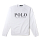Polo Ralph Lauren 經典LOGO刺繡設計圓領長袖T恤 - 白色 product thumbnail 1