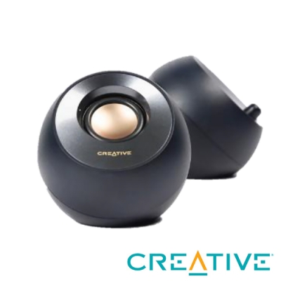 Creative Pebble V2 USB-C 桌上型喇叭(黑)