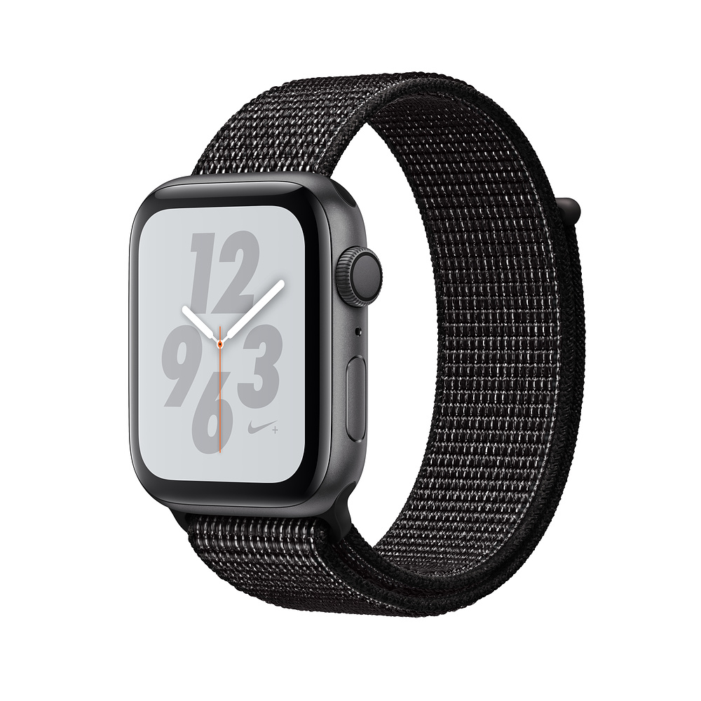 Apple Nike S4 GPS 44mm 太空灰鋁金屬錶殼搭黑色Nike運動型錶環| 其他