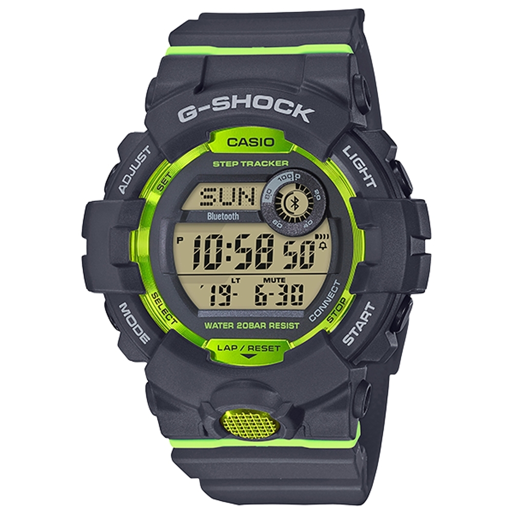 G-SHOCK 藍牙連線鍛鍊分析運動錶(GBD-800-8)-48.6mm