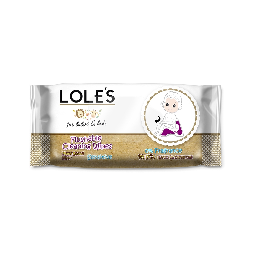 LOLE'S 溫和敏感性肌膚專用濕式衛生紙(新生兒可用) 48片