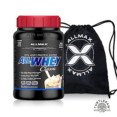 加拿大ALLMAX奧美仕ALLWHEY CLASSIC經典乳清蛋白香草口味1瓶(907公克