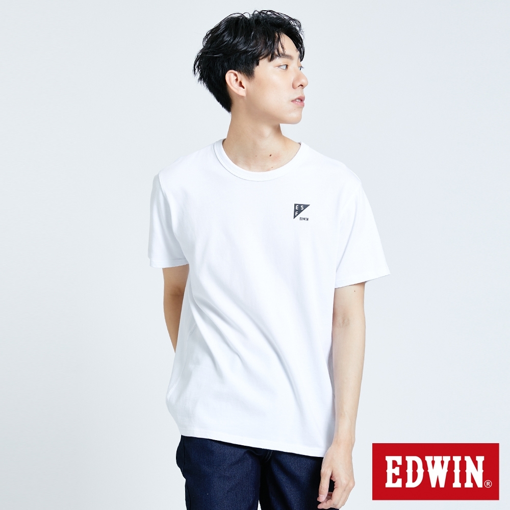 EDWIN EFS 基本LOGO短袖T恤-男-白色