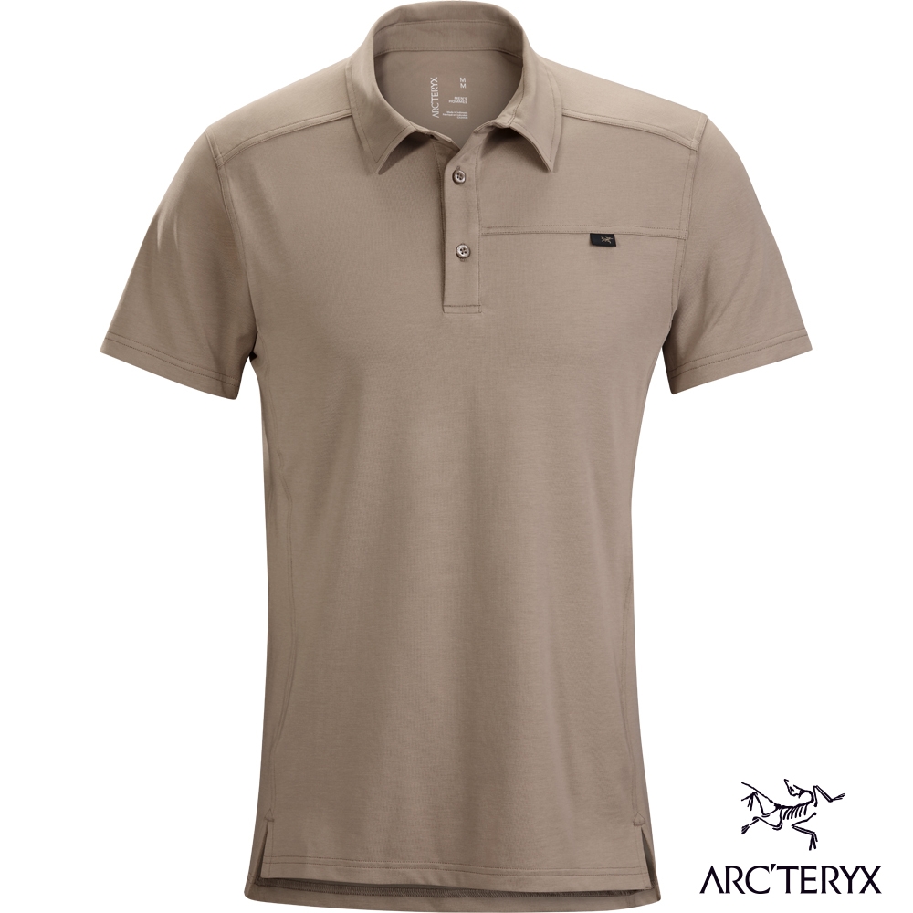 Arcteryx 始祖鳥 男 Captive 吸濕排汗 短袖 POLO衫 奧秘棕