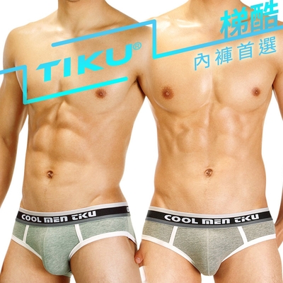 TIKU 梯酷 ~ 陽光男孩 柔棉質三角男內褲 - 灰色 (GC1227)