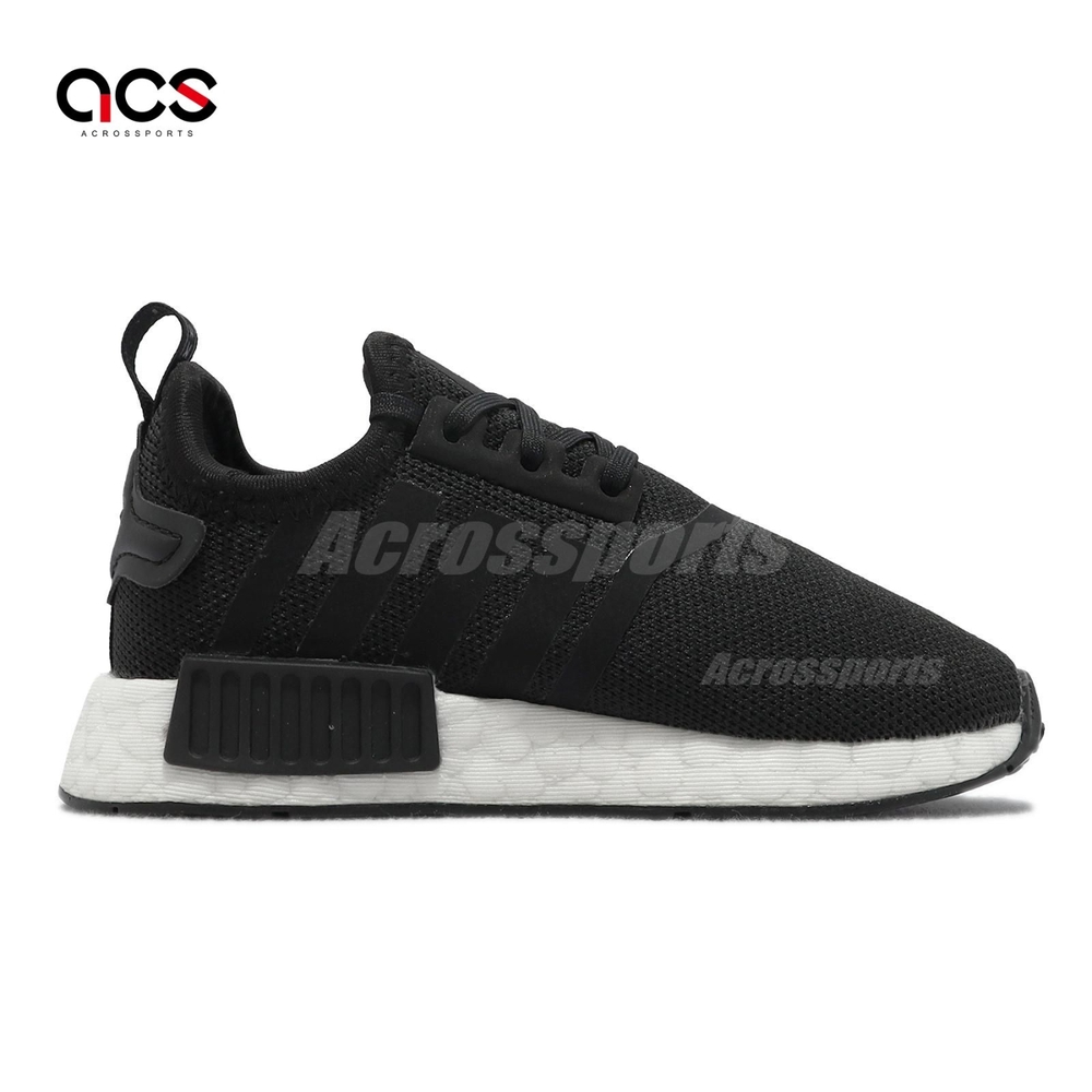 Adidas 休閒童鞋NMD R1 EL I 黑白幼童BOOST 緩震學步鞋親子鞋H02345