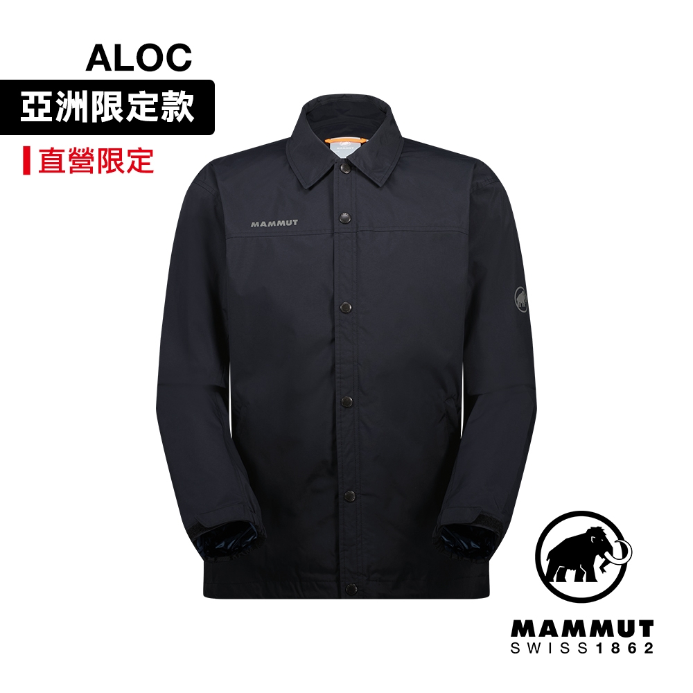 【Mammut 長毛象】Utility Coach Jacket AF 日系都會風防風防水教練外套 黑色 中性款 #1012-00760