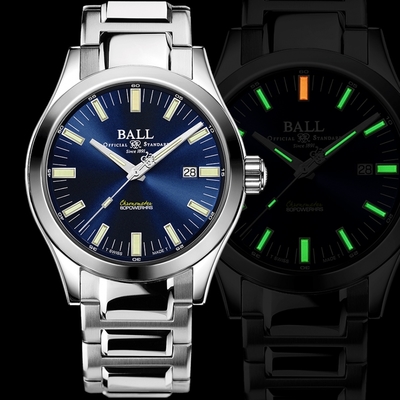 BALL波爾錶 天文台認證 燈管機械腕錶 NM2128C-S1C-BE / 43mm