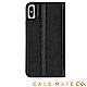 美國Case-Mate iPhone XS/X Wallet Folio 簡約真皮夾殼-黑 product thumbnail 1