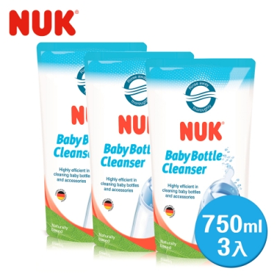 NUK-奶瓶清潔液750ml補充包x3入