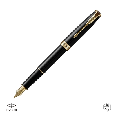 PARKER 派克 卓爾系列 麗雅黑金夾 F尖 鋼筆 免費刻字 （原廠正貨）