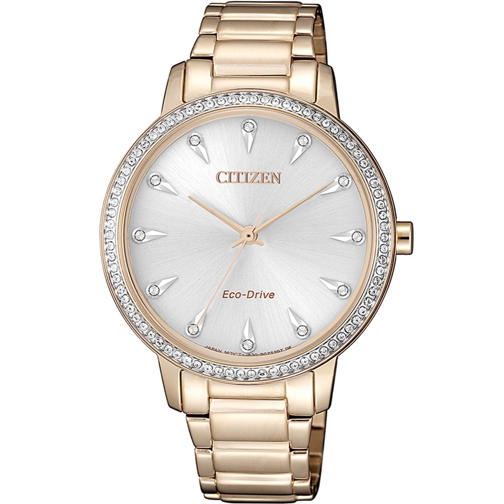 CITIZEN 璀璨魅力光動能女錶(FE7043-55A)36mm