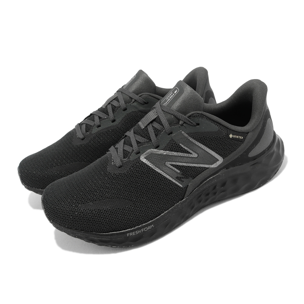 New Balance 慢跑鞋Arishi V4 GTX 2E 男鞋寬楦防水黑銀緩震運動鞋NB