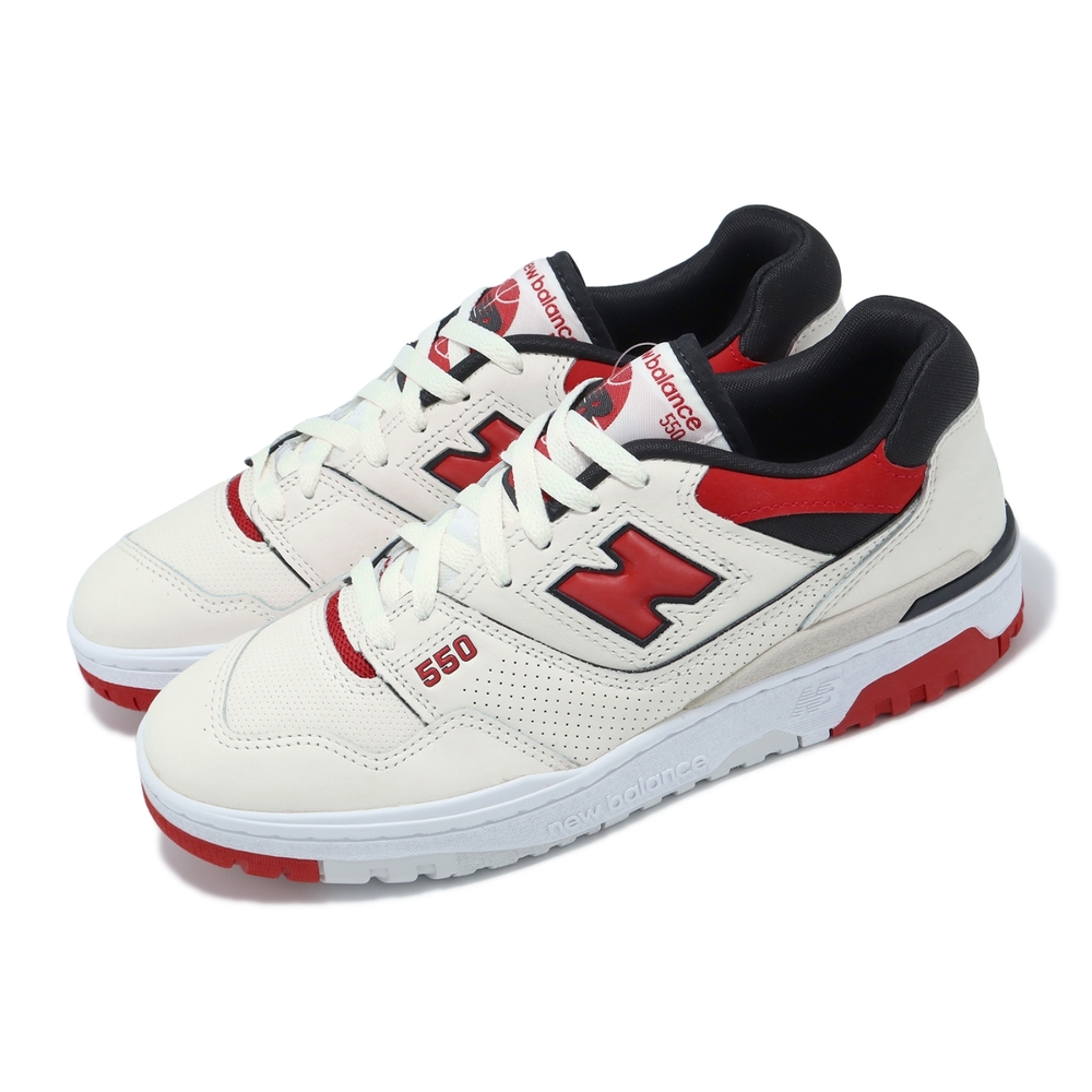 New Balance 休閒鞋 550 男鞋 女鞋 海鹽 正紅 皮革 復古 NB 情侶鞋 BB550VTB-D