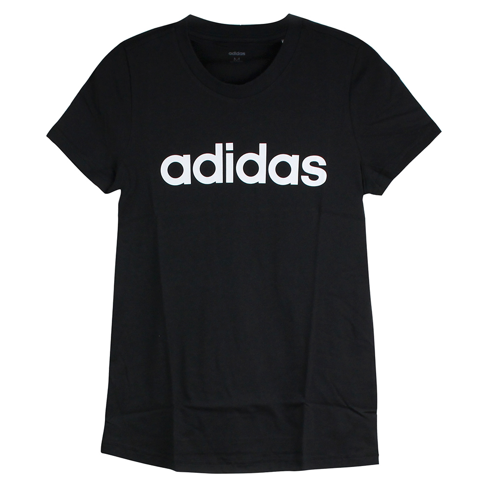 ADIDAS 女 W E LIN SLIM T 圓領T(短)