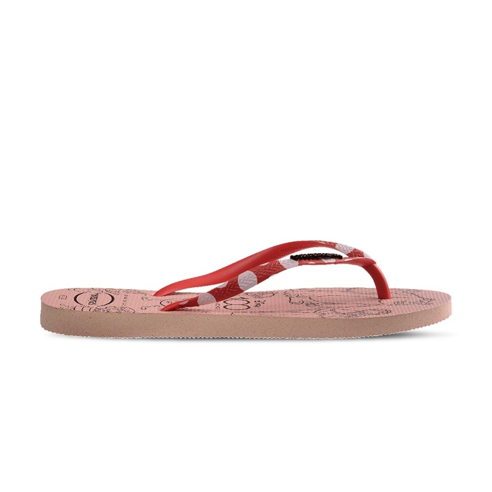 Havaianas 女鞋 粉色 哈瓦仕 迪士尼100週年 米妮 毛怪 大眼仔 阿布 拖鞋 4148765-0076W