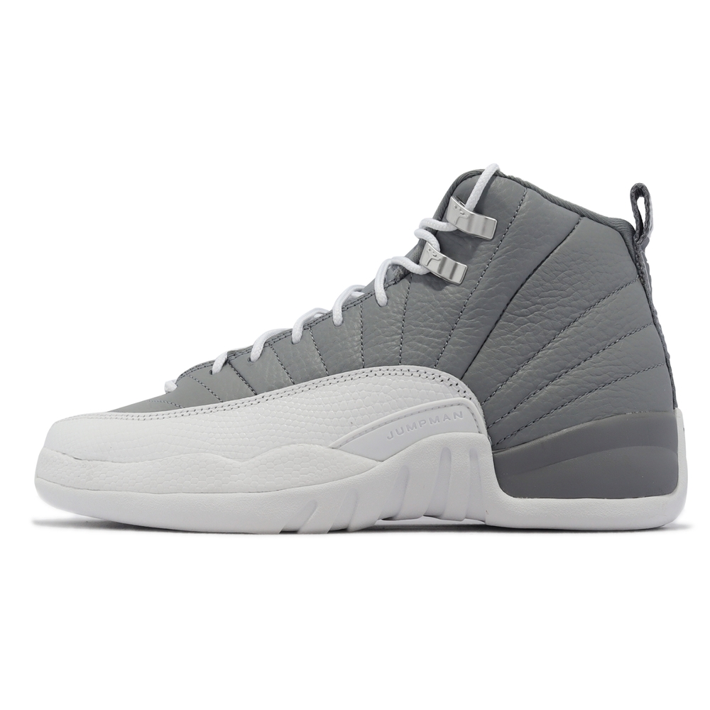 Nike Air Jordan 12 Retro GS 大童女鞋灰白喬丹AJ12 12代153265-015