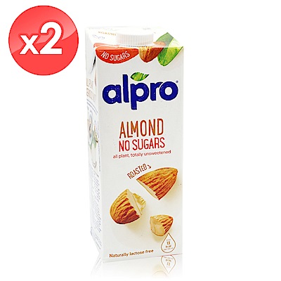 [免運]【ALPRO】無糖杏仁奶2瓶組(1000ml/瓶) 效期2022/04