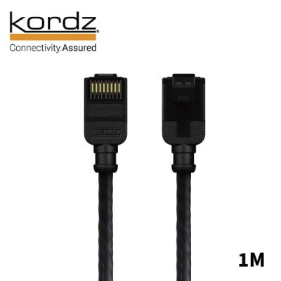 Kordz PRO CAT6 28AWG極細高速網路線 黑 1m