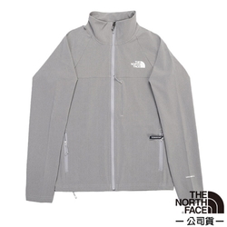 The North Face 男 WindWall 可調節防風防潑水外套/軟殼夾克_灰