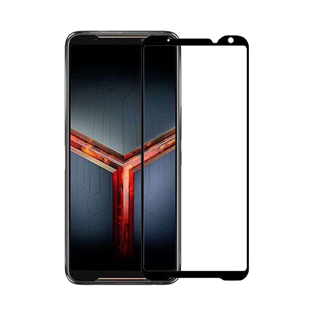 IN7 ASUS ROG Phone 2 ZS660KL 高清高透光2.5D滿版9H鋼化玻璃貼-黑色