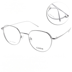 CARIN 純鈦 厚邊 皇冠型 光學眼鏡 NewJeans代言/銀#GUS P C2