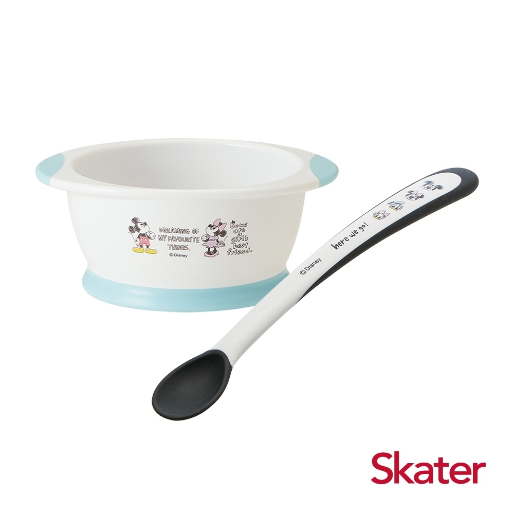 Skater幼童餐碗+湯匙 (米奇)