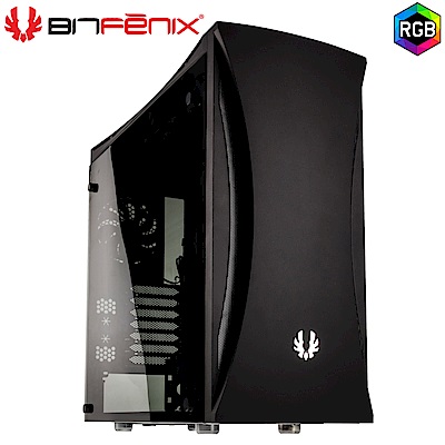 Bitfenix 火鳥AURORA(B)歐諾拉 黑 E-ATX RGB 玻璃透側 電腦機殼