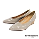 Tino Bellini義大利進口優雅端莊牛漆皮楔型鞋_淺灰 product thumbnail 1