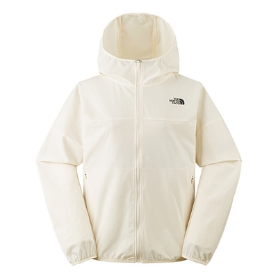 The North Face W NEW ZEPHYR WIND JACKET 女風衣外套-米白-NF0A7WCPQLI