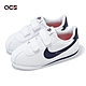 Nike 休閒鞋 Cortez Basic 小童鞋 白 藍 魔鬼氈 皮革 嬰兒鞋 小朋友 904769-106 product thumbnail 1