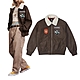 Converse YOTD PU Jacket 男 咖啡色 龍年 寬鬆 休閒 飛行外套 外套 10026806-A01 product thumbnail 1