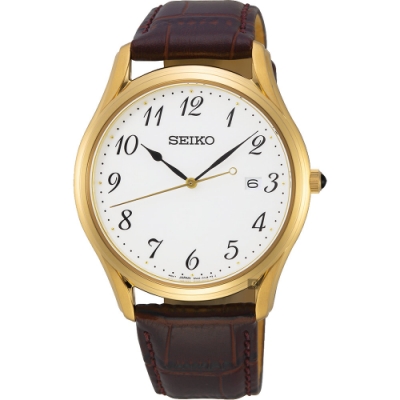 SEIKO 精工 時尚石英手錶 迎春好禮-39mm (SUR306P1)_SK045