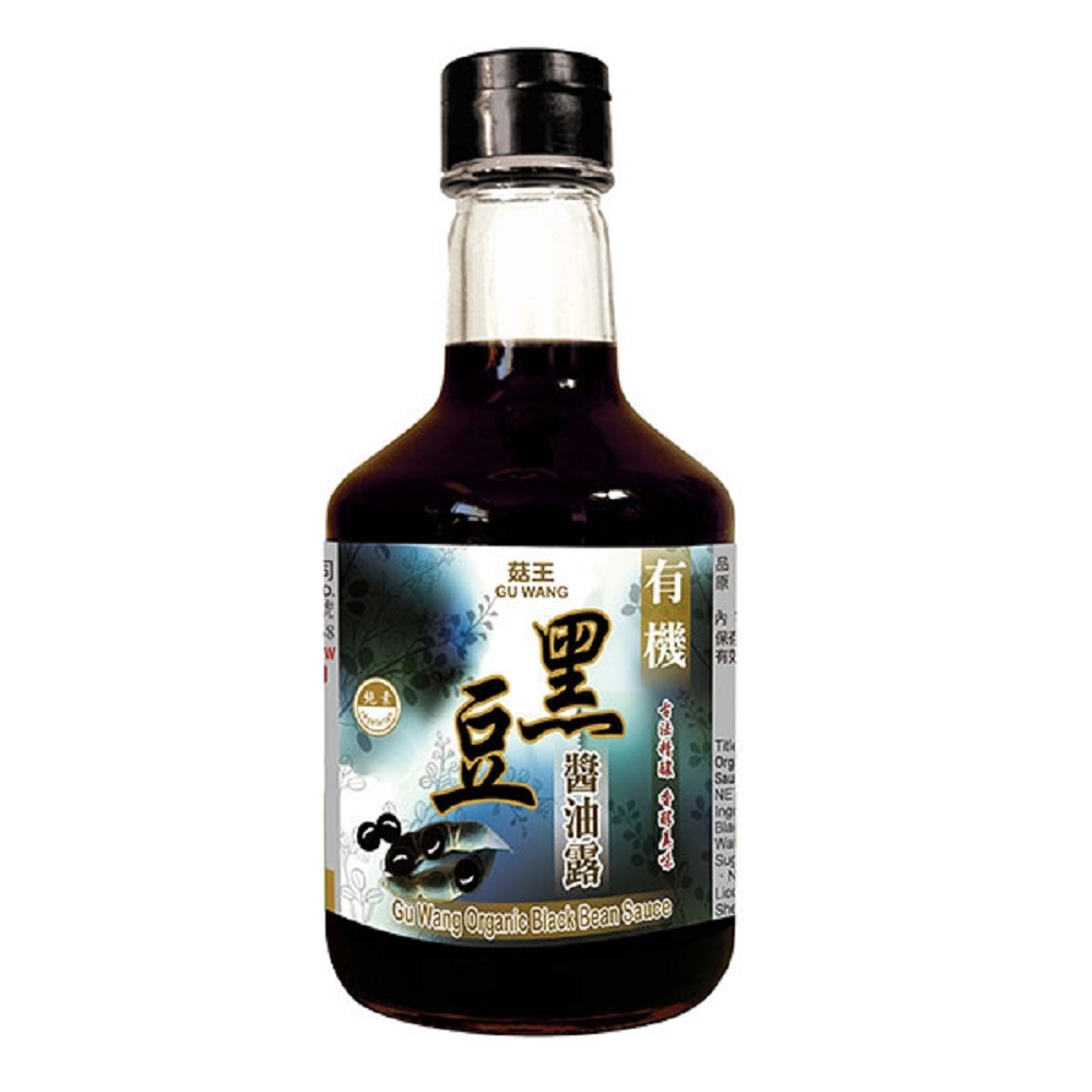 菇王‧有機黑豆醬油露(300ml/瓶)