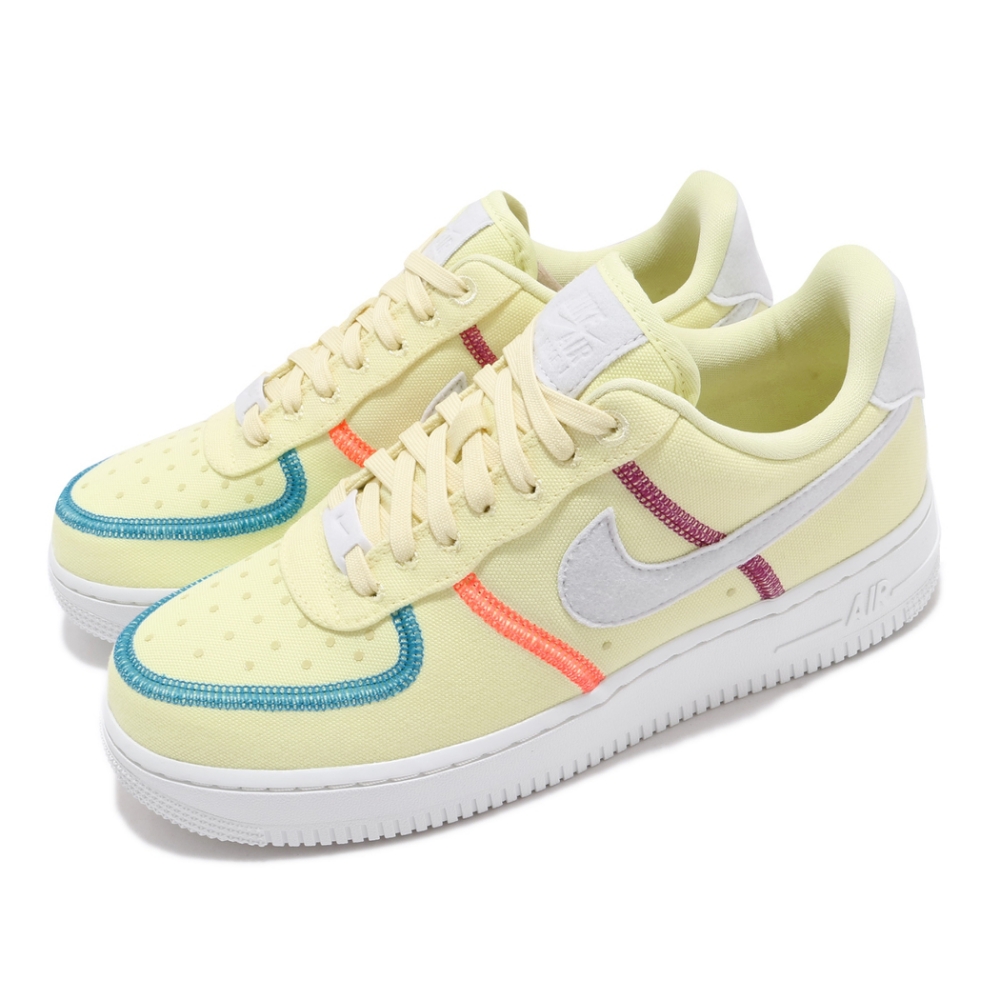 Nike 休閒鞋 Air Force 1 07 LX 女鞋 經典款 舒適 簡約 球鞋 穿搭 黃 灰 CK6572700