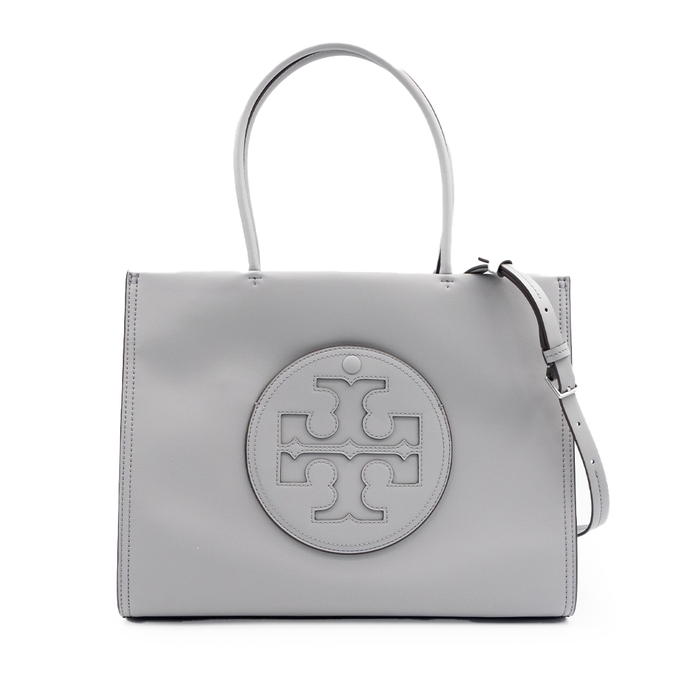 TORY BURCH ELLA BIO 皮革兩用托特包-灰