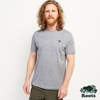 男裝Roots-經典左胸庫柏海狸短袖T恤-灰色