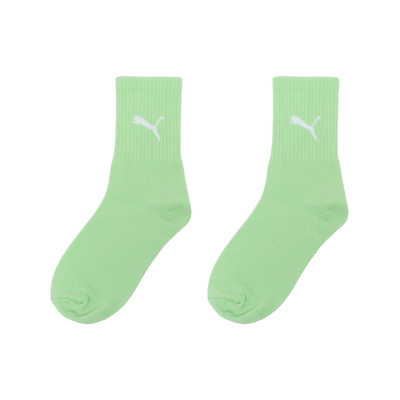 Puma 襪子 NOS 清新綠 白 男女款 長襪 中筒襪 休閒襪 穿搭襪 BB141501