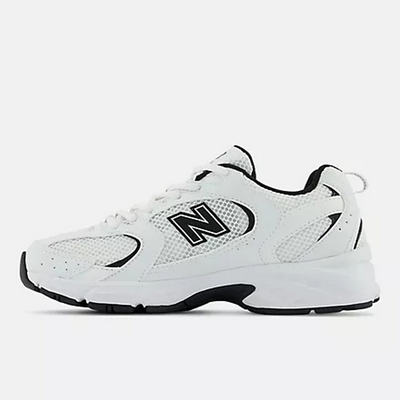 New Balance 530系列 男女休閒鞋-白黑-MR530EWB-D