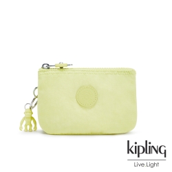 Kipling 清新奶油果綠三夾層配件包-CREATIVITY S