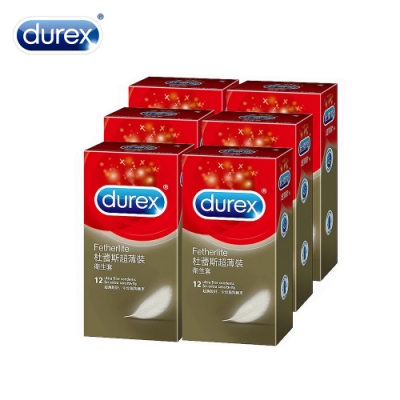 Durex 杜蕾斯 超薄裝保險套12入*6盒