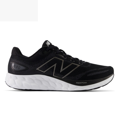 New Balance 680系列寬楦 男慢跑鞋-黑白-M680LK8-4E